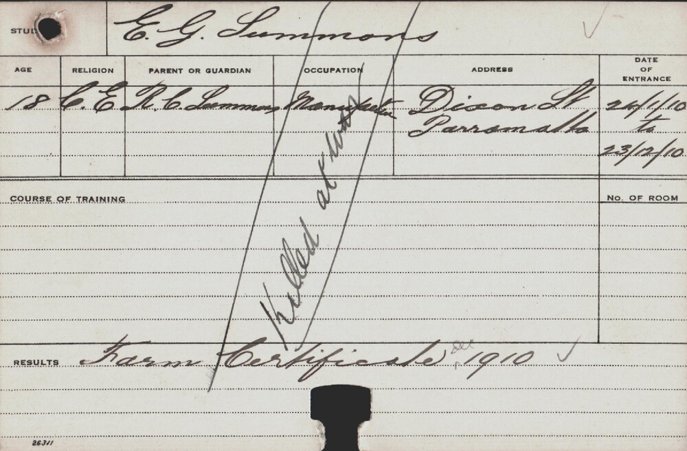 Summons, EG (Farm Certificate)