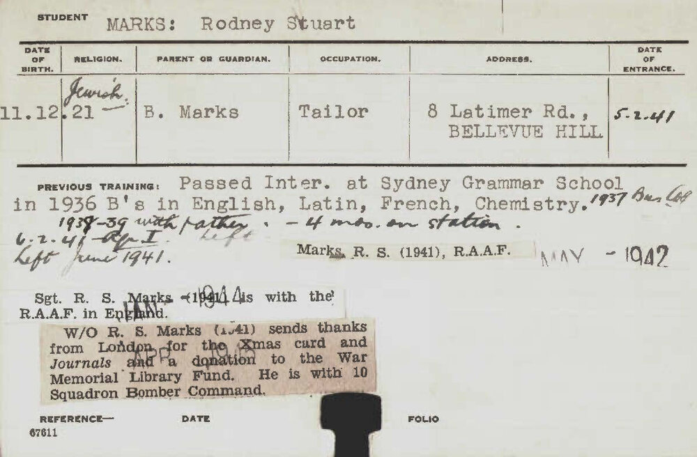 MARKS, Rodney Stewart (Hawkesbury Diploma of Agriculture (HDA))