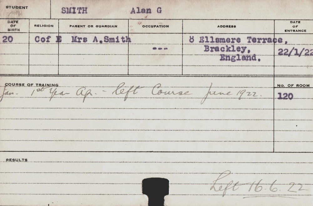 SMITH, Alan G (Hawkesbury Diploma of Agriculture (HDA))