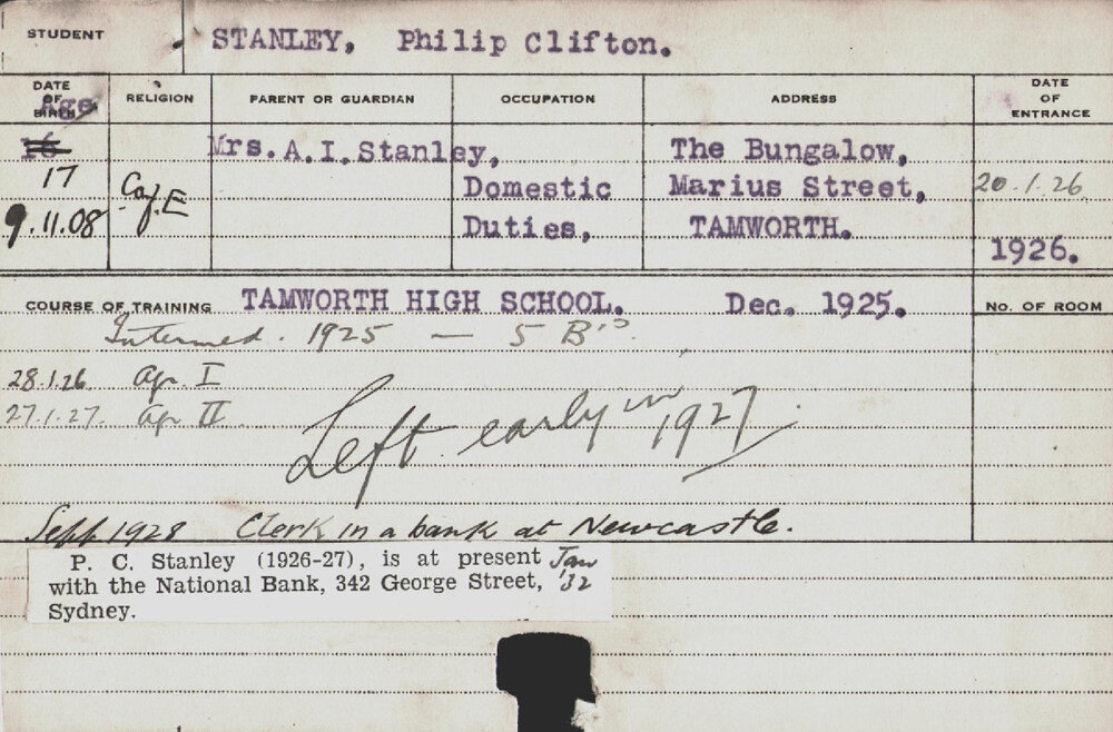 Stanley, Philip Clifton (Hawkesbury Diploma of Agriculture (HDA))