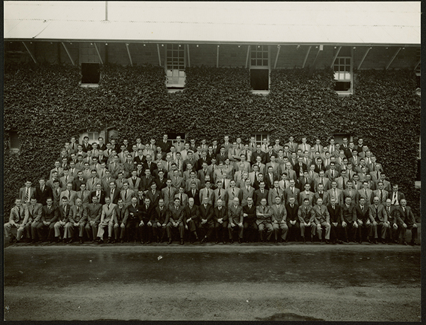 Diploma Day, 1949 - Staff &amp; students (Principal EA Southee seated centre front row) [Hawkesbury Agricultural College (HAC)]