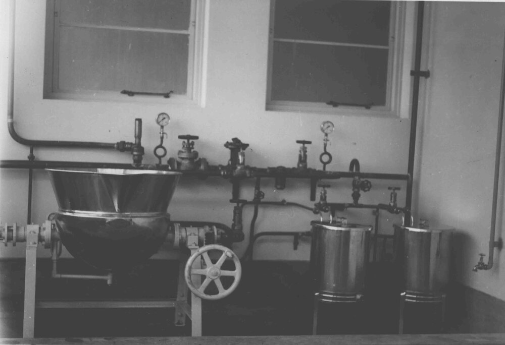 Opening of the Cannery and Packing House (6 of 6) - Interior showing pipes, valves and other machinery [Hawkesbury Agricultural College (HAC)]