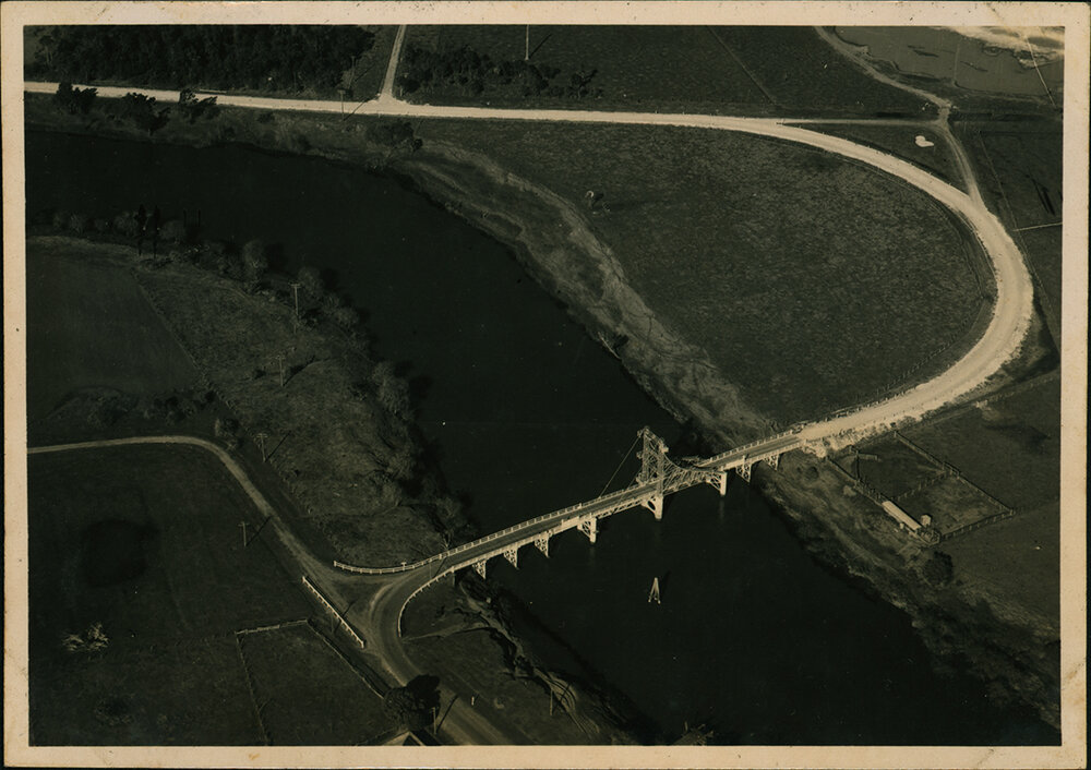 Aerial Photograph - Bridge over an unidentified river