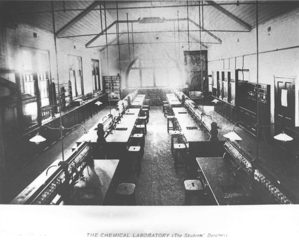 Chemical Laboratory - student work benches [Hawkesbury Agricultural College (HAC)]