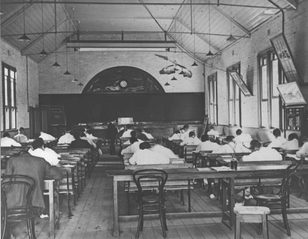 Lecture Room - Students sitting an examination [Hawkesbury Agricultural College (HAC)]