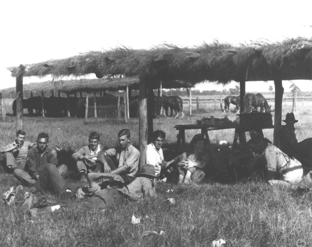 Students resting in the shade [Hawkesbury Agricultural College (HAC)]