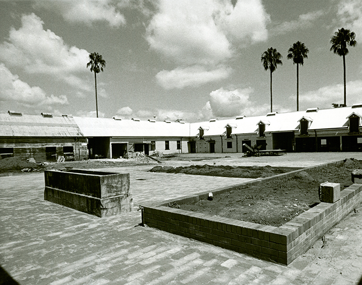 Restoration of courtyard in Stable Square [Hawkesbury Agricultural College (HAC)]