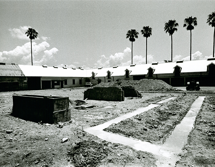 Restoration of grounds in Stable square [Hawkesbury Agricultural College (HAC)]