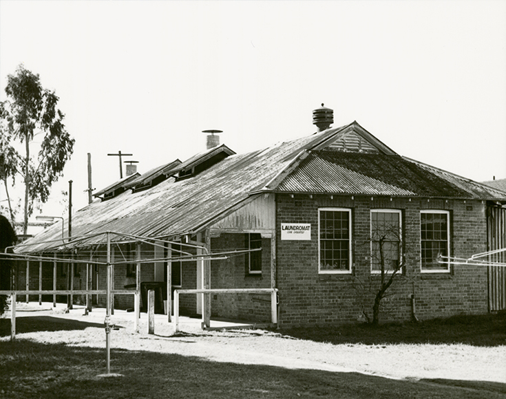 Laundromat - Exterior scene of College [Hawkesbury Agricultural College (HAC)]