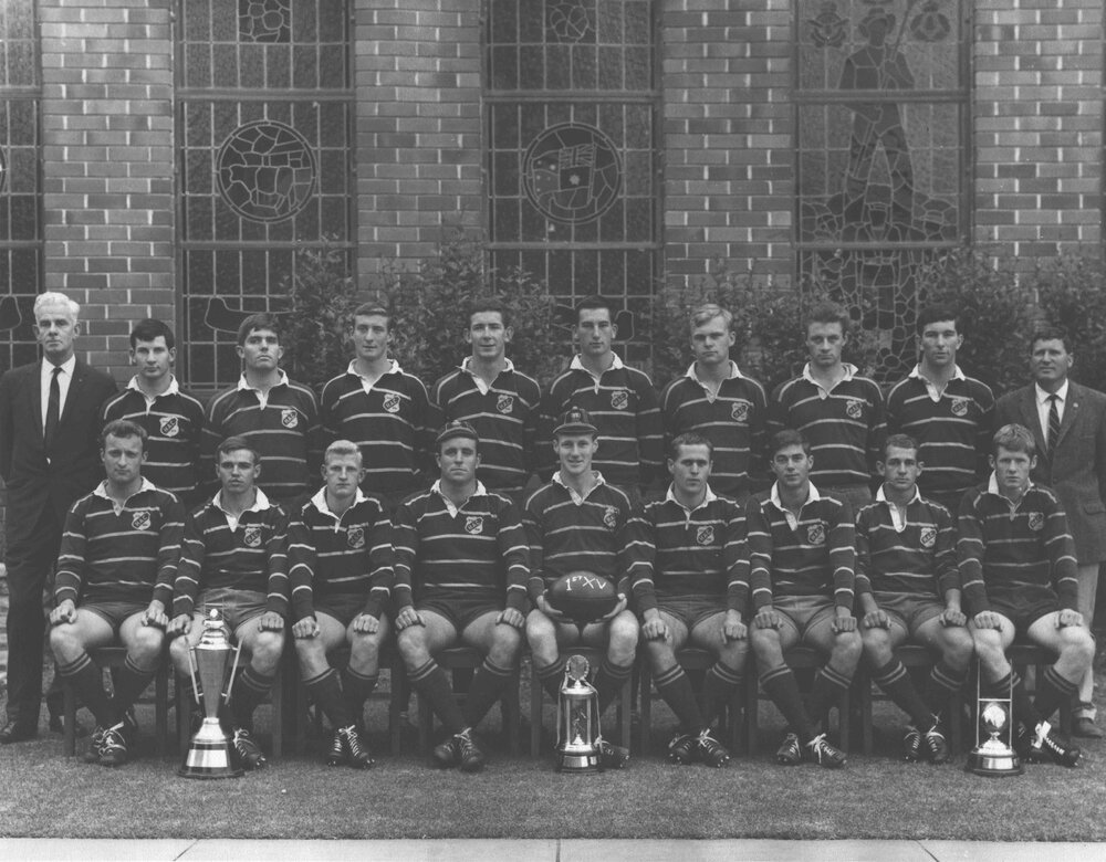 Football (Rugby Union) team - 1st XV, 1966 [Hawkesbury Agricultural College (HAC)]