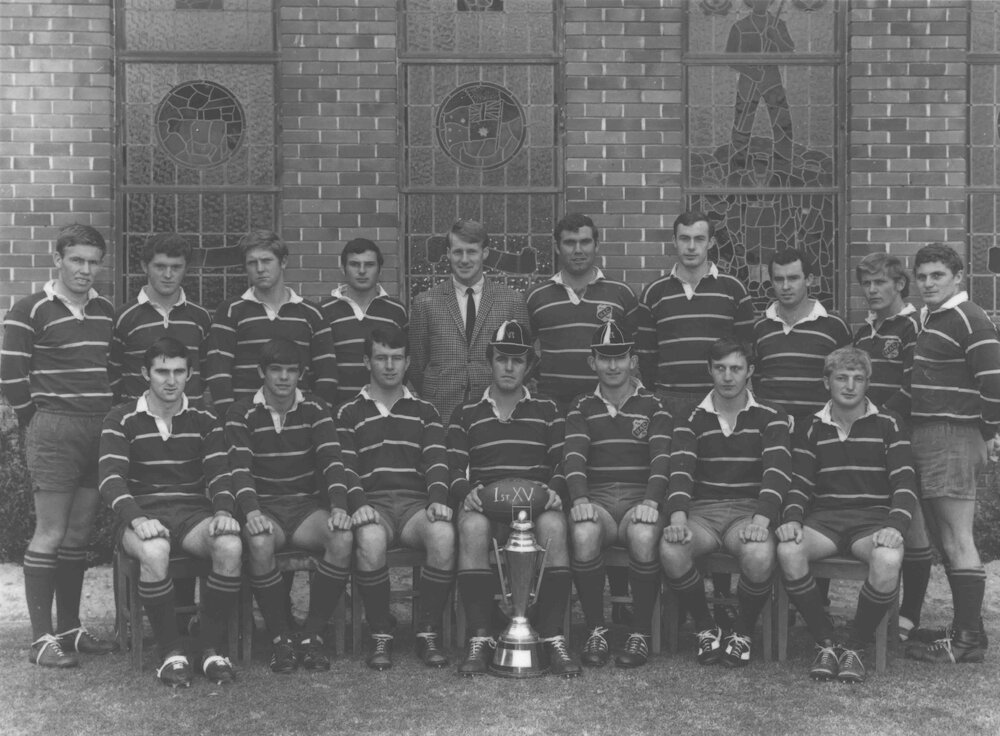 Football (Rugby Union) team - 1st XV, 1969 [Hawkesbury Agricultural College (HAC)]