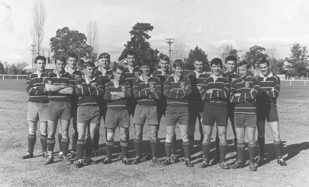 Football (Rugby Union) team, 19?? [Hawkesbury Agricultural College (HAC)]