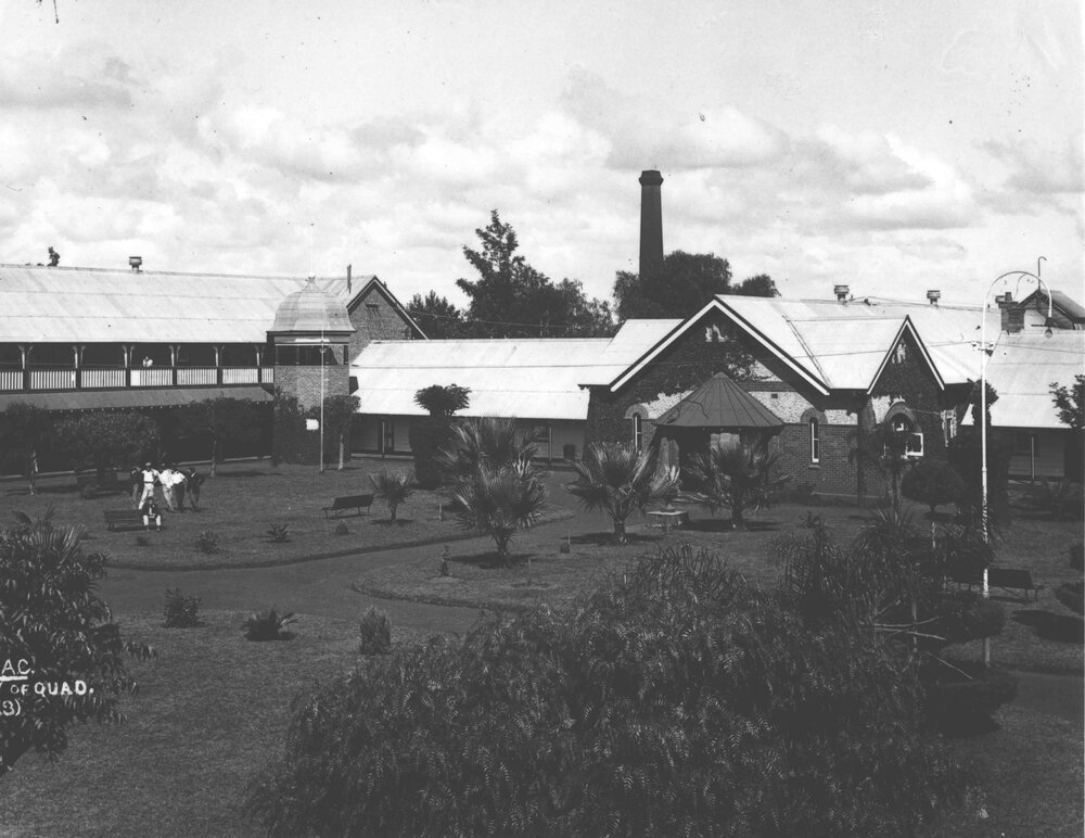 Dining Hall - from North-West corner of the Quadrangle [Hawkesbury Agricultural College (HAC)]