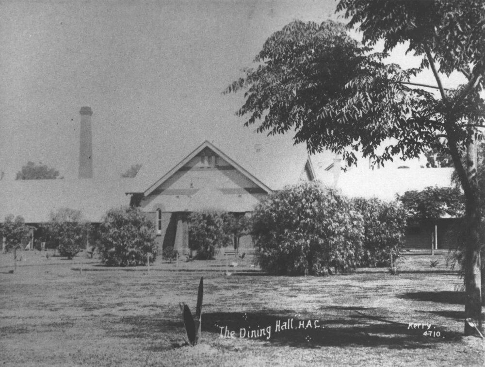 Dining Hall - Timber Blocks C and D on either side [Hawkesbury Agricultural College (HAC)]
