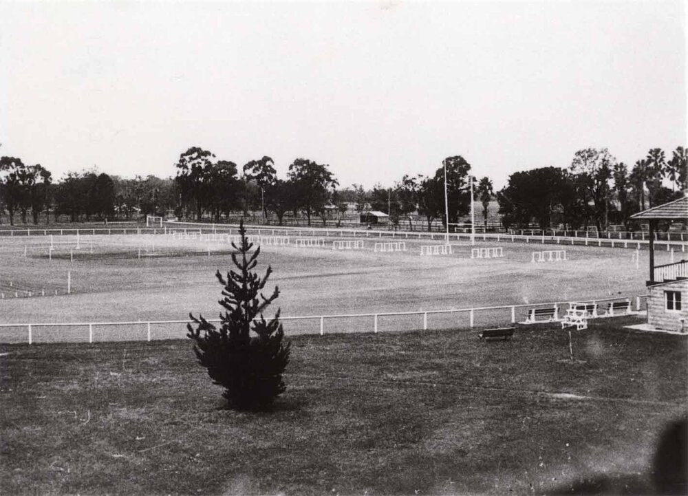 Sports oval - Print 2 of 2 (cropped) [Hawkesbury Agricultural College (HAC)]