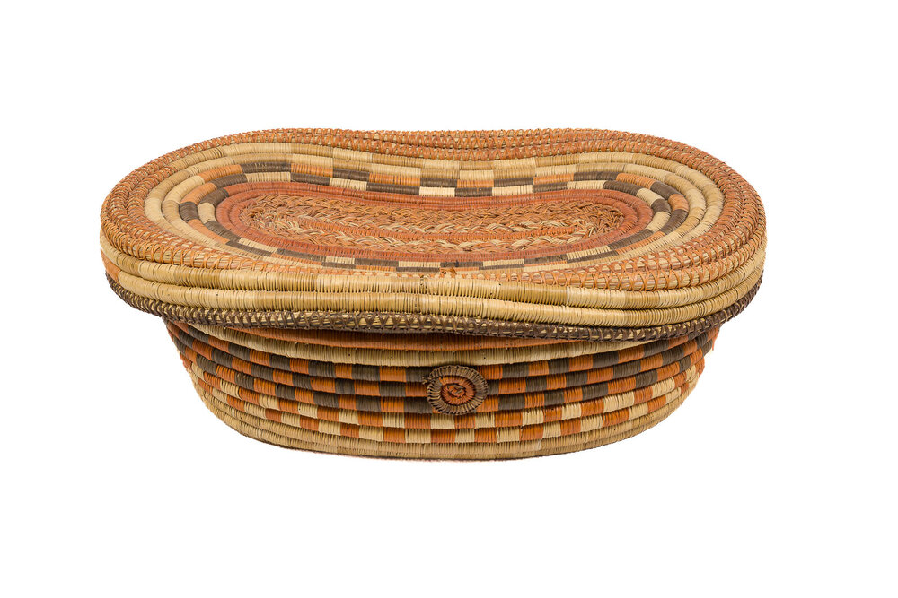 Untitled (Coil Basket With Lid From Maningrida, Central Arnhem Land, Northern Territory.