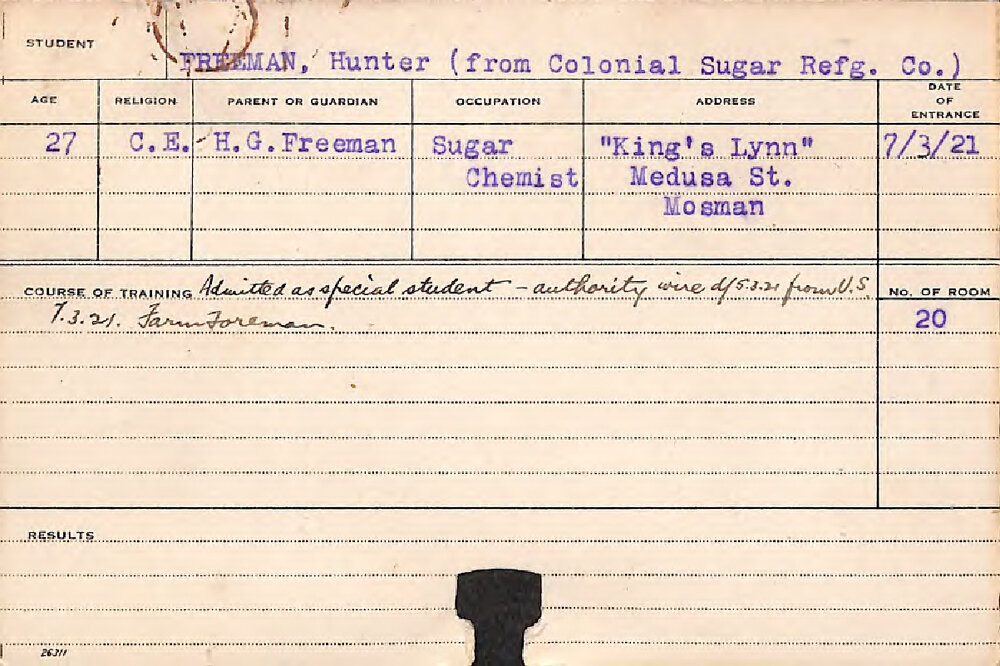 FREEMAN, Hunter (Special Course)