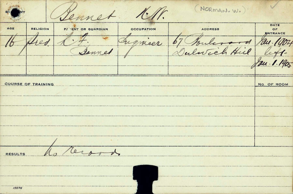 BENNETT, Norman W (Dairy)