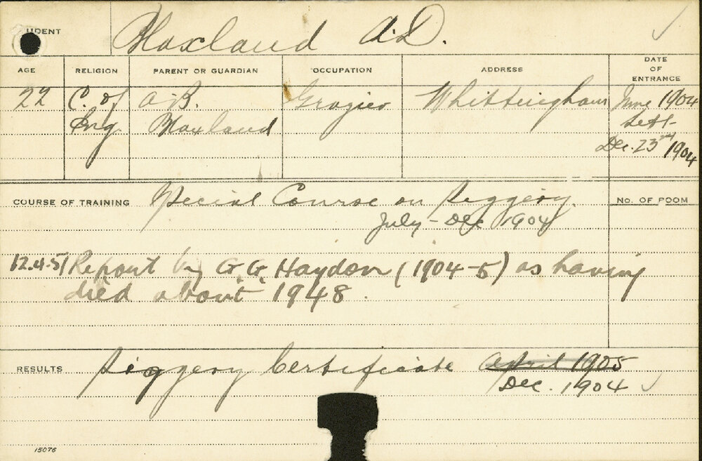 BLAXLAND, AD (Certificate - Piggery)