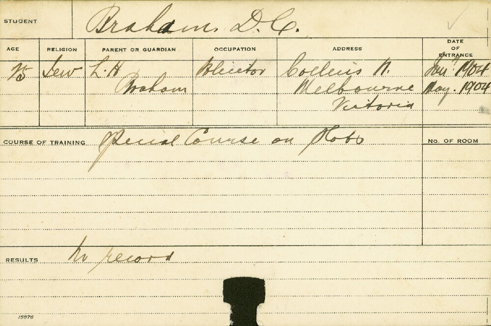 BRAHAM, DC (Special course - Plots)