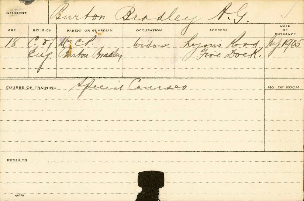 BURTON, Bradley AG (Special Courses)