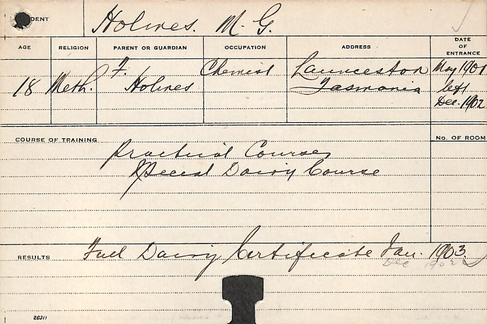 HOLMES, MG (Practical Coruses &amp; Special Dairy Course)