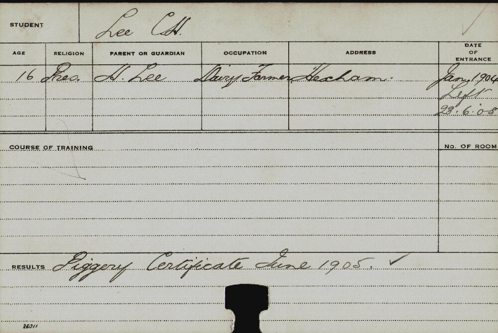 LEE, CH (Certificate - Piggery)