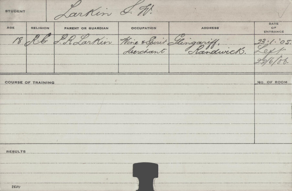 LARKIN, SW (Course Not Identified)