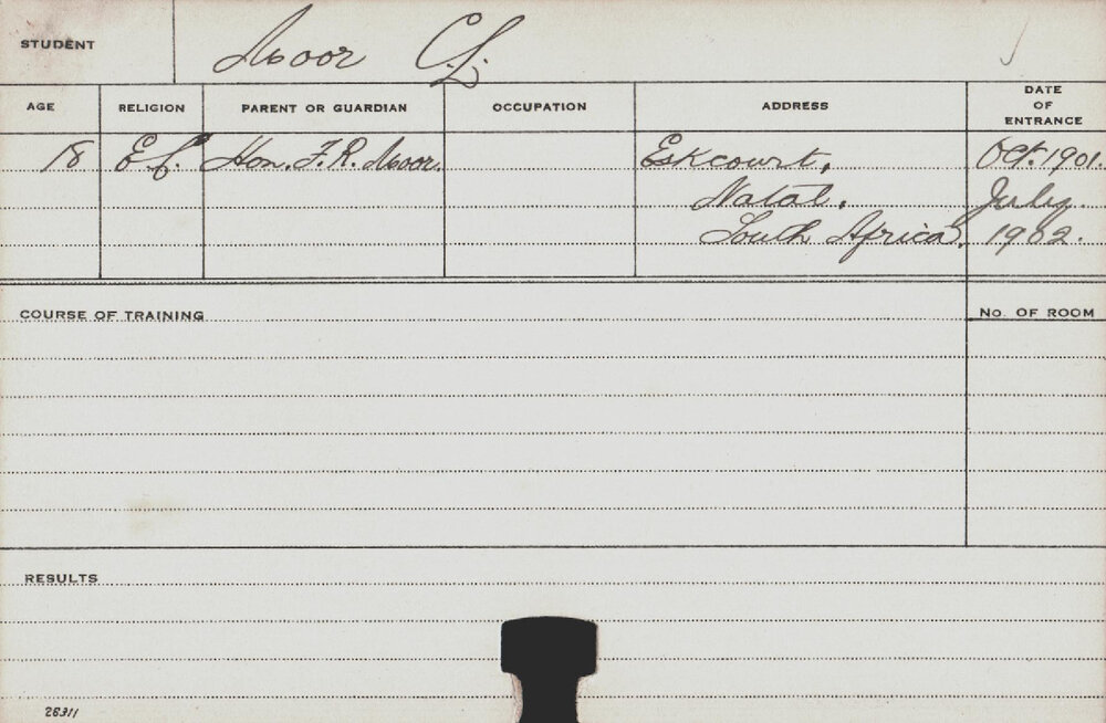MOOR, CL (Course Not Identified)
