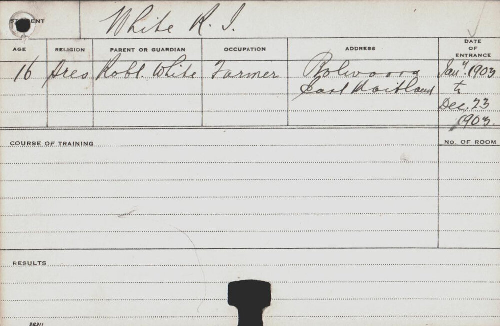 White, RJ (Course Not Identified)
