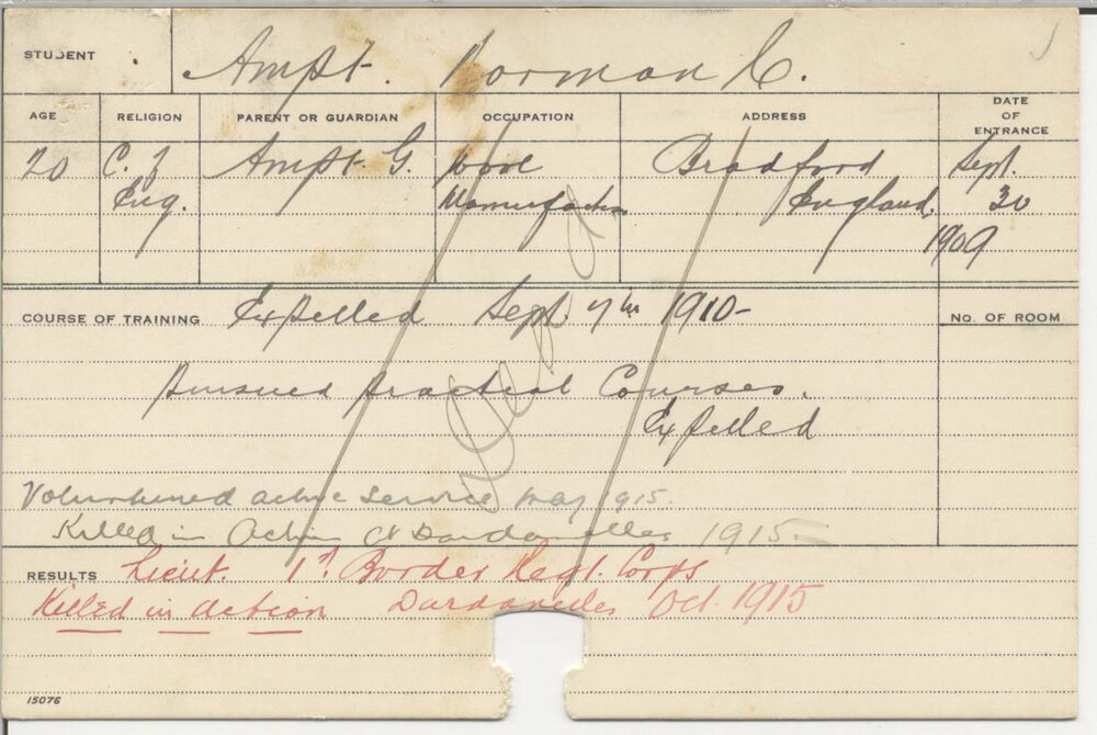 AMPT, Norman (Practical Courses)