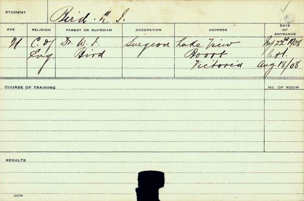 BIRD, NJ (Course Not Identified)