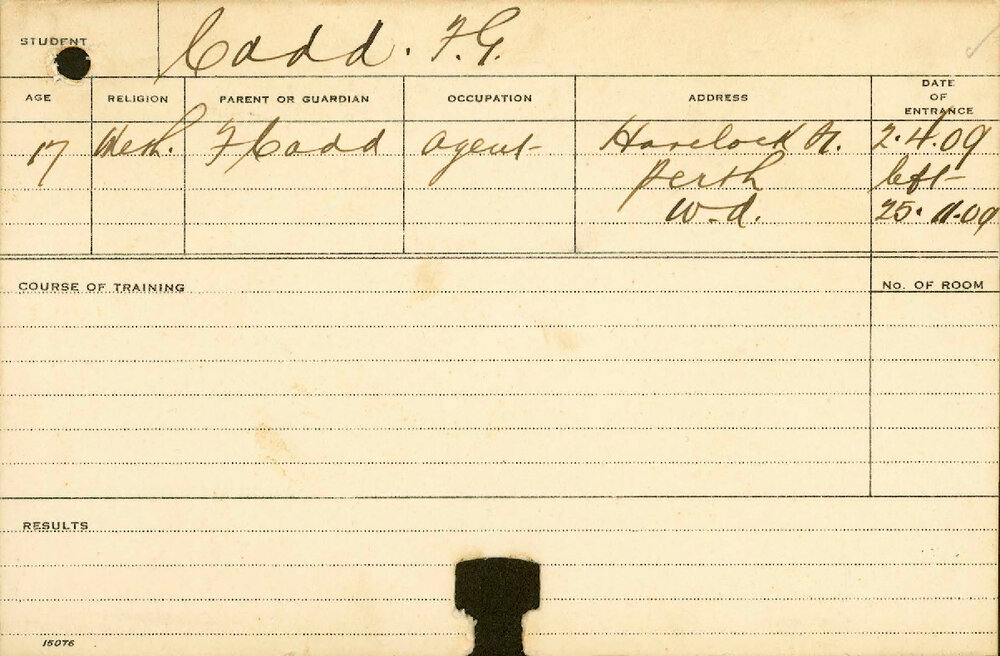 CADD, FG (Course Not Identified)