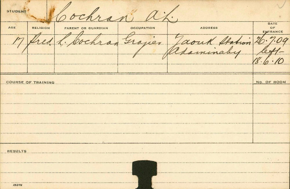 COCHRAN, AL (Practical Class)