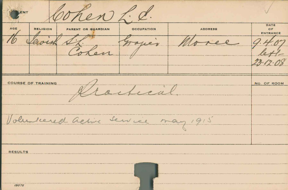 COHEN, Louis E (Practical)