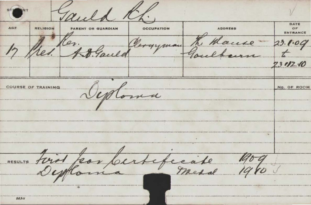 GAULD, RL (Hawkesbury Diploma of Agriculture (HDA))