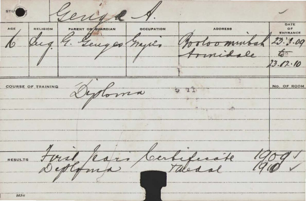 GENGE, Archibald Benjamin (Hawkesbury Diploma of Agriculture (HDA))