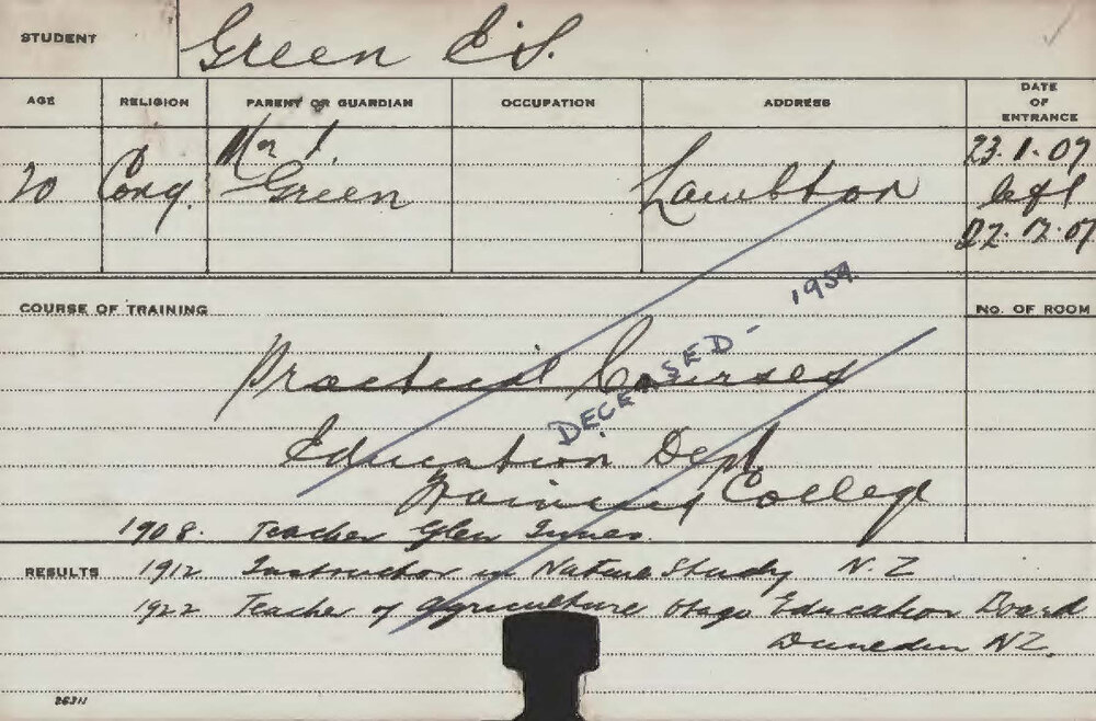 GREEN, ES (Practical Courses)