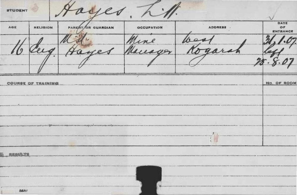 HAYES, LN (Course Not Identified)