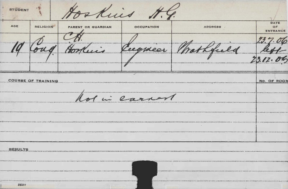 HOSKINS, HG (Practical)