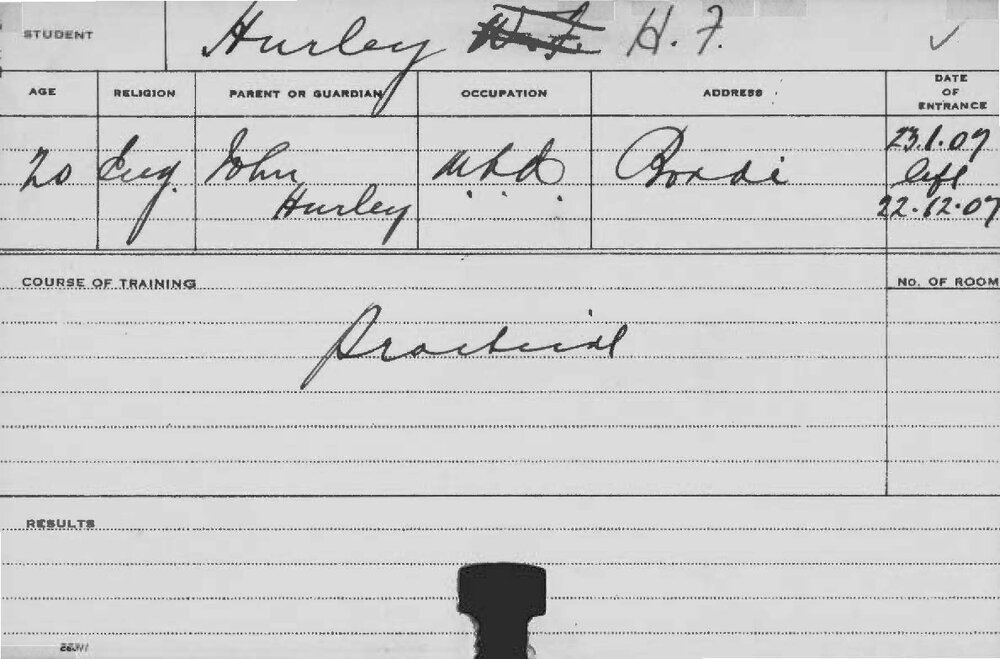 HURLEY, HF (Practical)