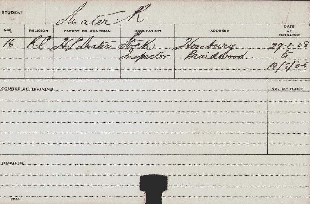 MATER, R (Hawkesbury Diploma of Agriculture (HDA))