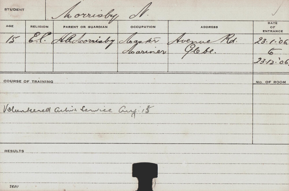 MORRISBY, N (Course Not Identified)