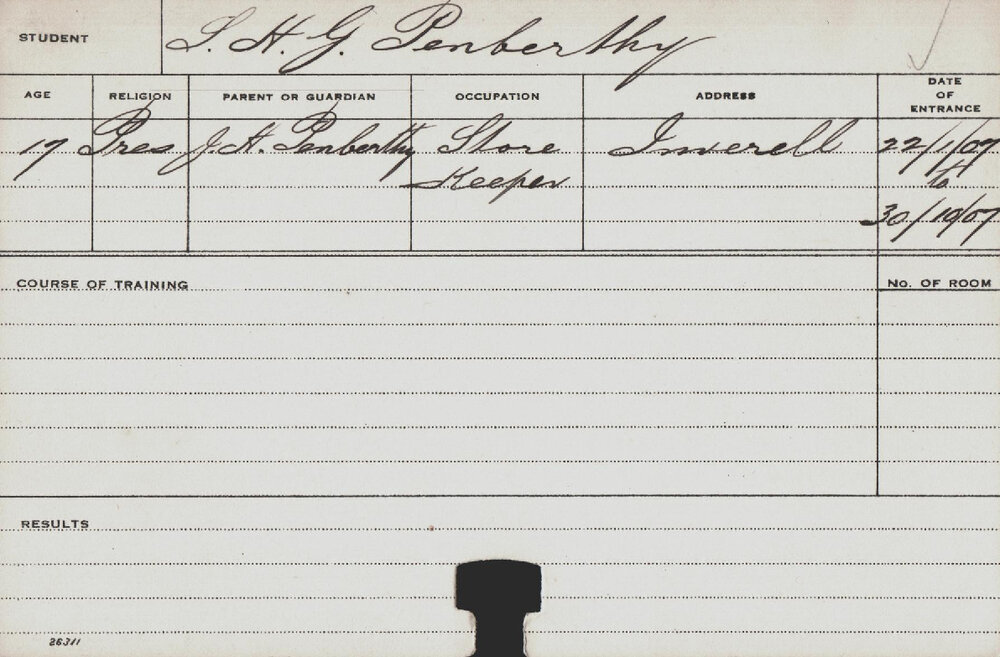 PENBERTHY, GHG (Course Not Identified)