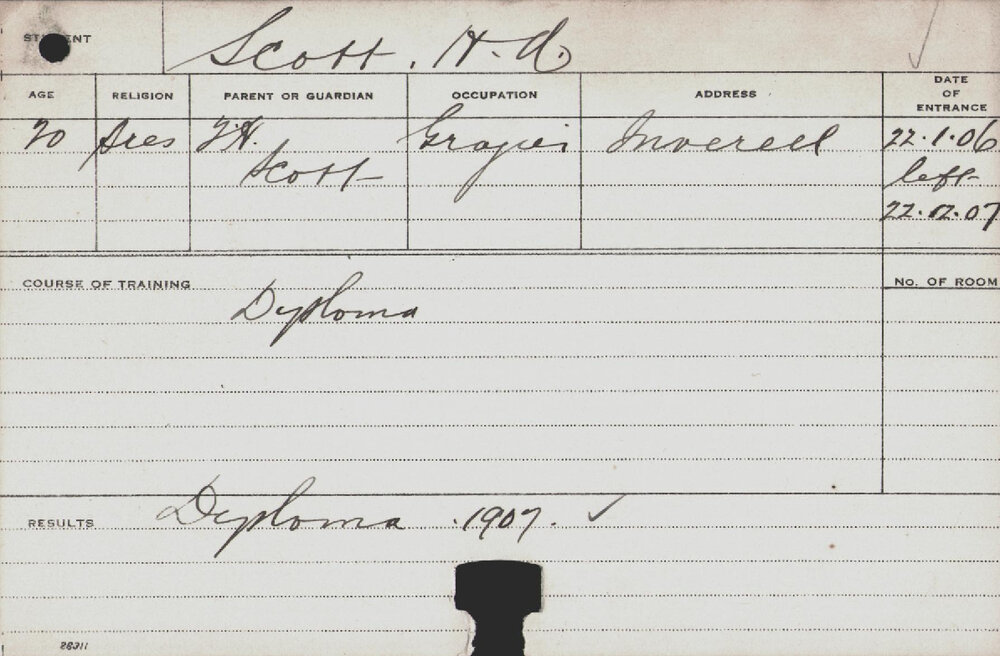 SCOTT, HA (Diploma)