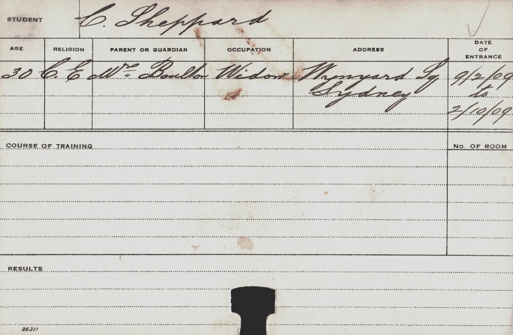 SHEPPARD, C (Course Not Identified)