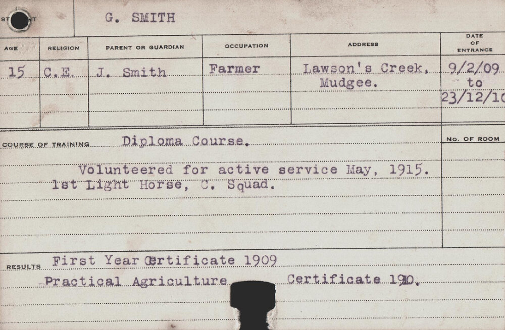 SMITH, G (Diploma Course)