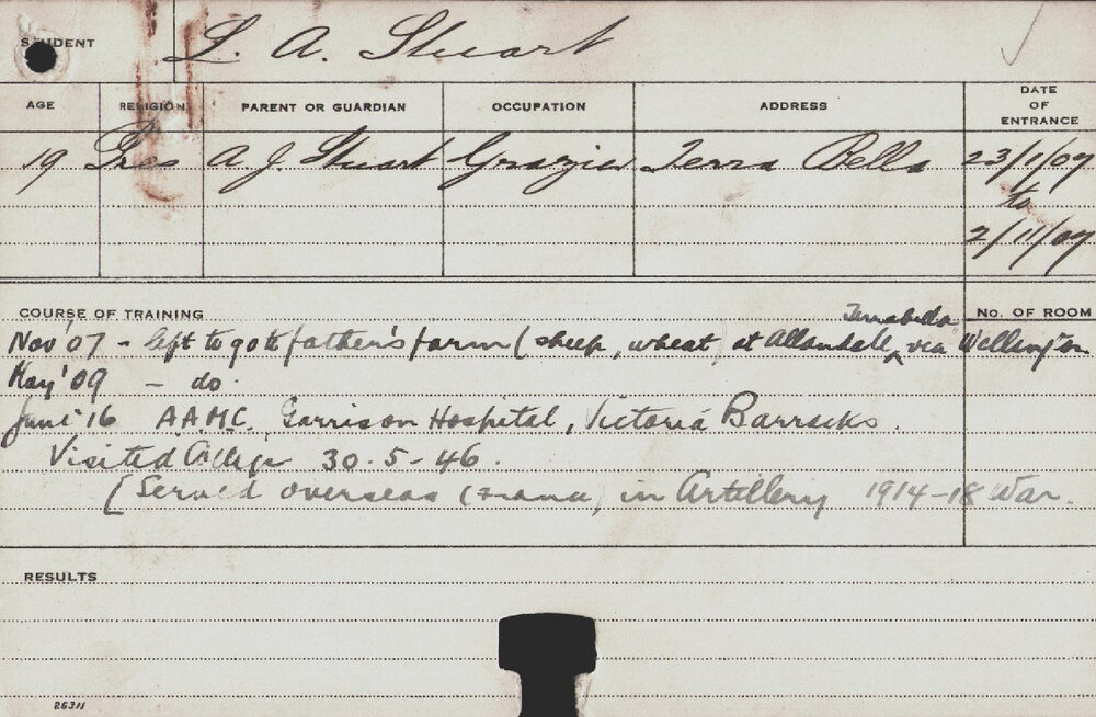 Stuart, Leslie Alfred (Diploma?)