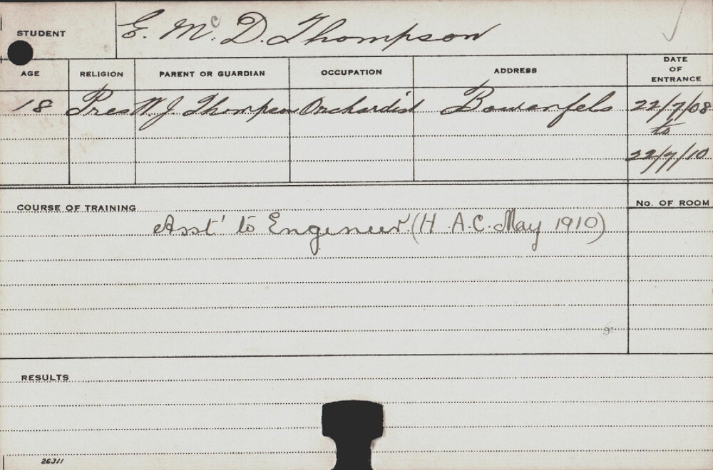 Thompson, EM (Assistant to the Engineer)