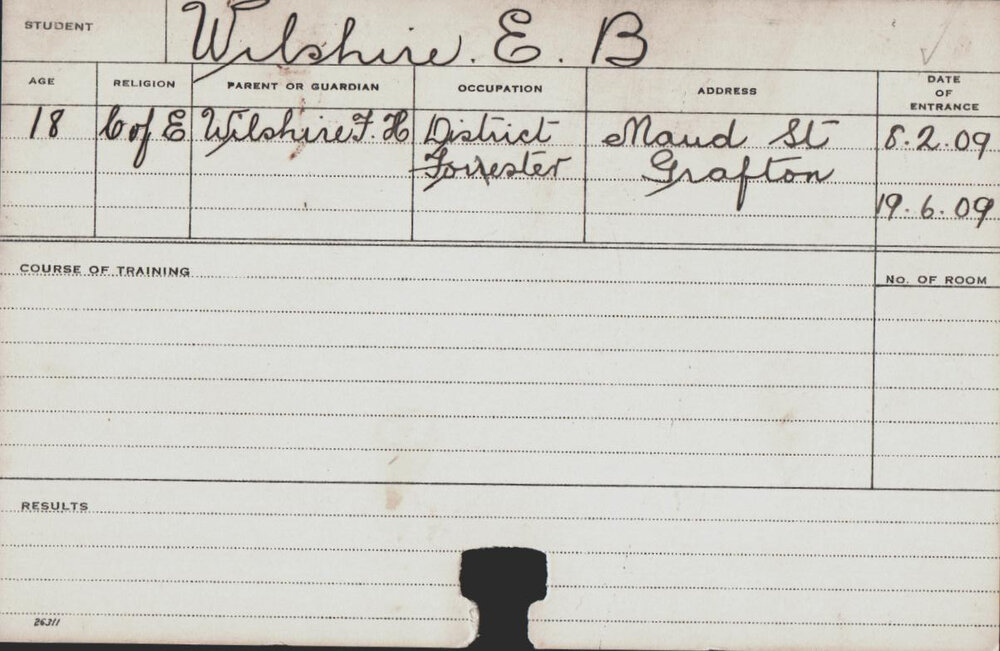 Wilshire, EB (Course Not Identified)